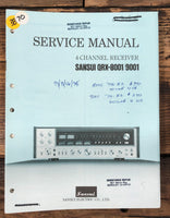 Sansui QRX-8001 QRX-9001 Receiver  Service Manual *Original*