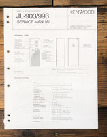 Kenwood JL-903 JL-993 Speaker  Service Manual *Original*