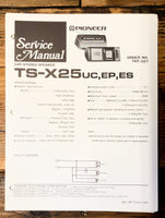 Pioneer TS-X25 UC EP ES Speaker  Service Manual *Original*