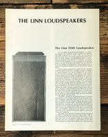 LINN Model DMS Speaker 3 pg Dealer Brochure  *Original*