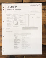 Kenwood JL-1002 Speaker  Service Manual *Original*