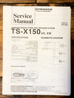 Pioneer TS-X150 Speaker  Service Manual *Original*