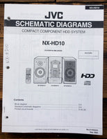 JVC NX-HD10 Stereo Schematic Diagram Service Manual *Original*