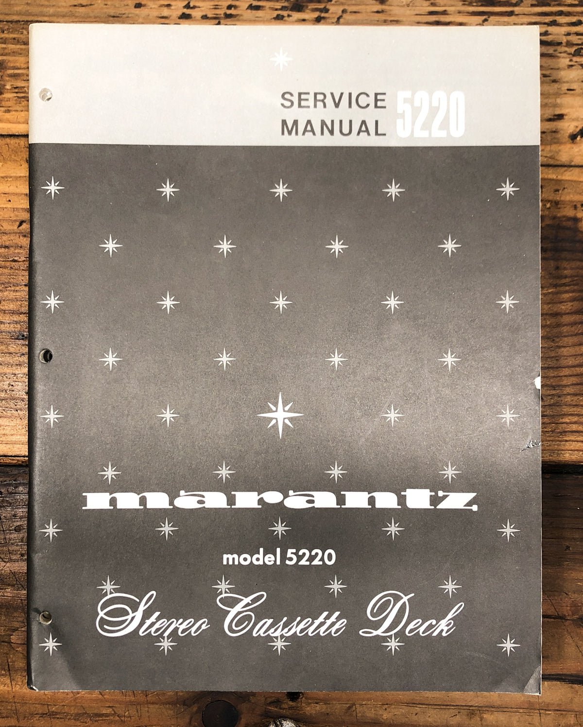 Marantz Model 5220 Cassette  Service Manual *Original*