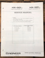 Pioneer HX-501 Cassette Mechanism  Service Manual *Original*