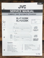 JVC XL-F152 XL-F252 BK CD Player  Service Manual *Original*