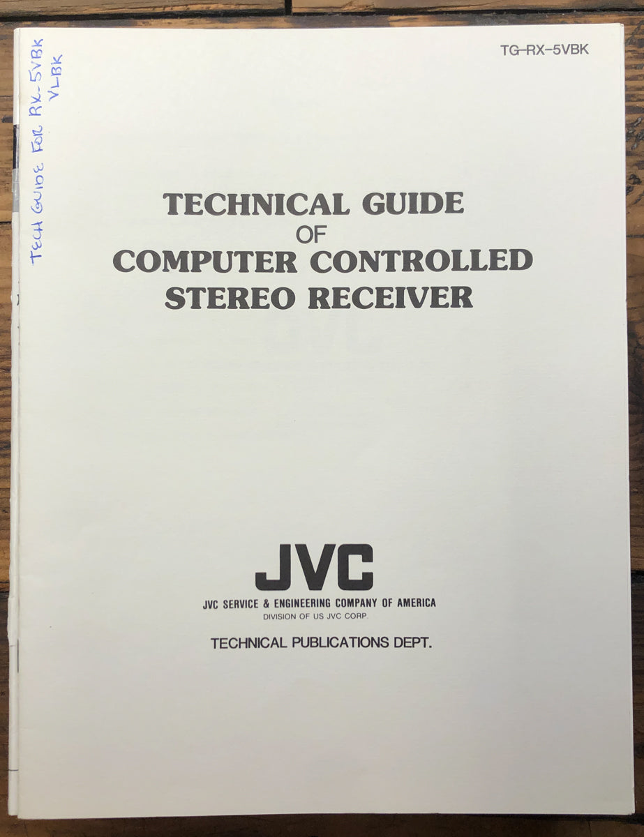 JVC RX-5 Receiver Computer Controlled Receiver Technical Guide  *Original*
