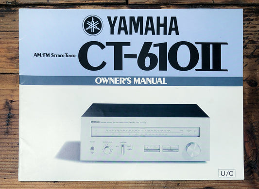 Yamaha CT-610 MK2 Tuner Owners / User Manual *Original*