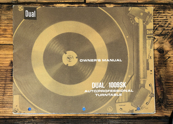 Dual Model 1009SK Record Player / Turntable  Owner / User Manual *Original*