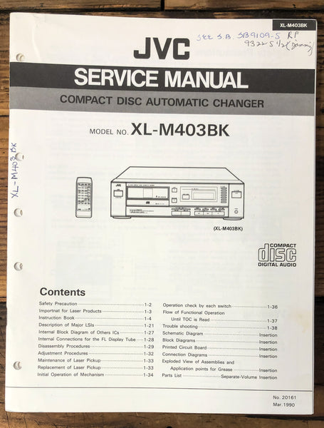 JVC XL-M403 BK CD Player  Service Manual *Original*