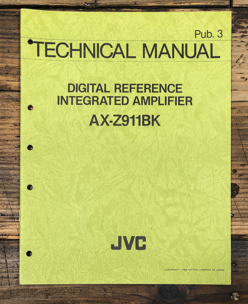 JVC AX-Z911 Amplifier Technical Service Manual *Original*