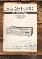 Marantz SR6000 SR2000 SR4000 Receiver Owners / User Manual *Original*