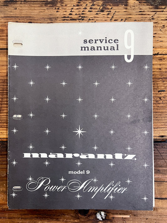Marantz Model 9 / Nine Amplifier  Service Manual *Original*