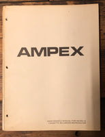 Ampex Micro 14 Cassette  Service Manual *Original*