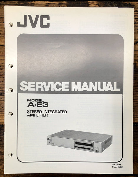 JVC A-E3 Amplifier  Service Manual *Original*