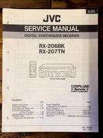 JVC RX-206 RX-207 BK TN Receiver  Service Manual *Original*