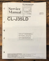 Pioneer CL-J35LD Stereo  Service Manual *Original*