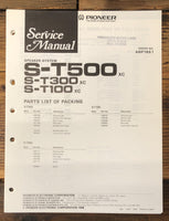 Pioneer S-T-500 S-T300 S-T100 Speaker  Service Manual *Original*