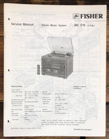 Fisher MC-570 MC-570 Stereo  Service Manual *Original*