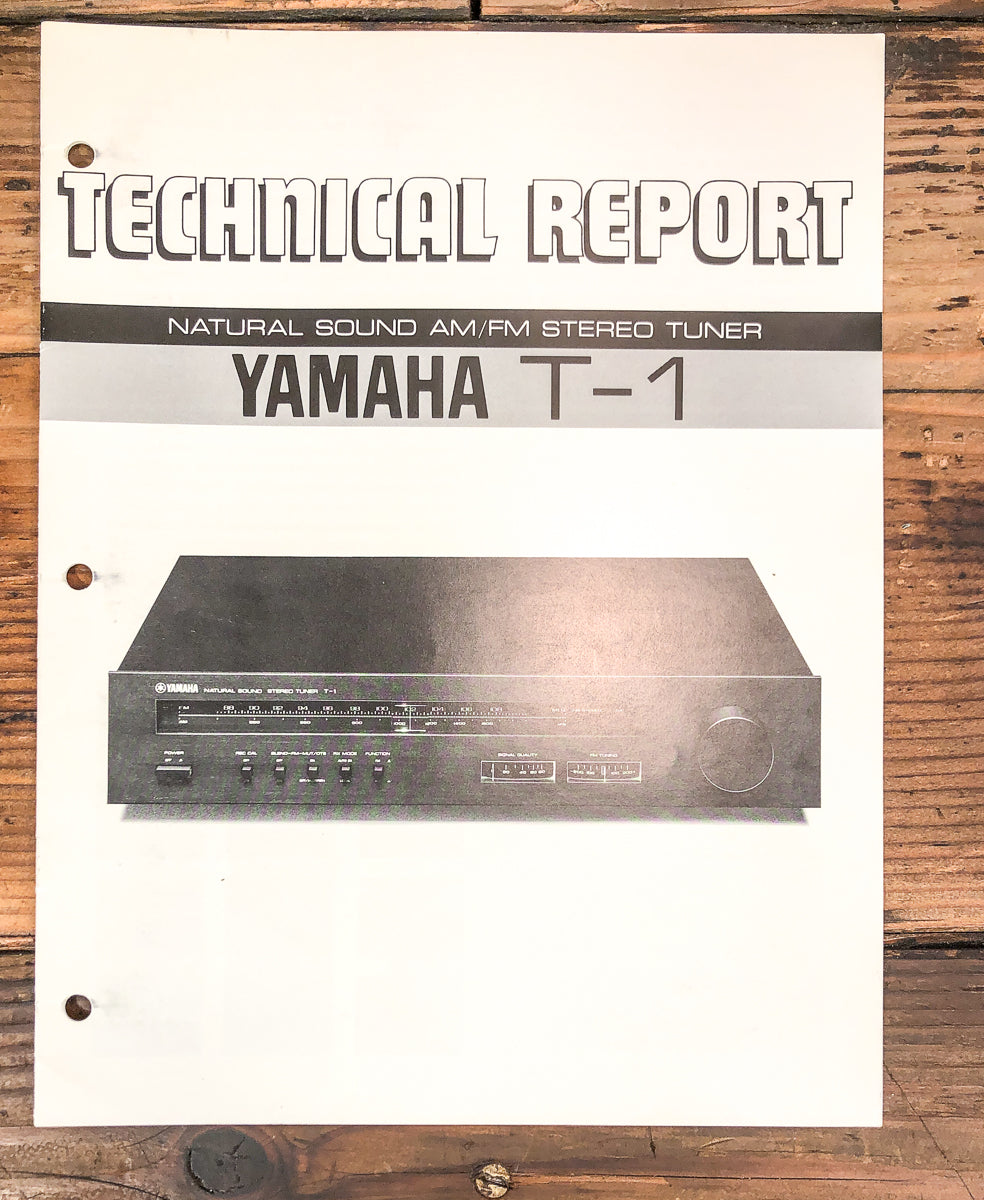 Yamaha T-1 Tuner Technical Report *Original*