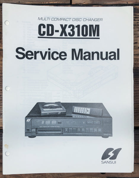 Sansui CD-X310M CD Player  Service Manual *Original*