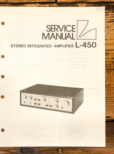 Luxman L-450 L-450 Amplifier Service Manual *Original*