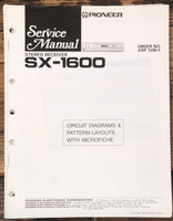 Pioneer SX-1600 Receiver  Service Manual *Original*