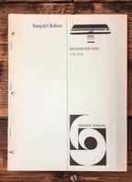 Bang Olufsen B&O Beomaster 6000 Receiver  Service Manual *Original*