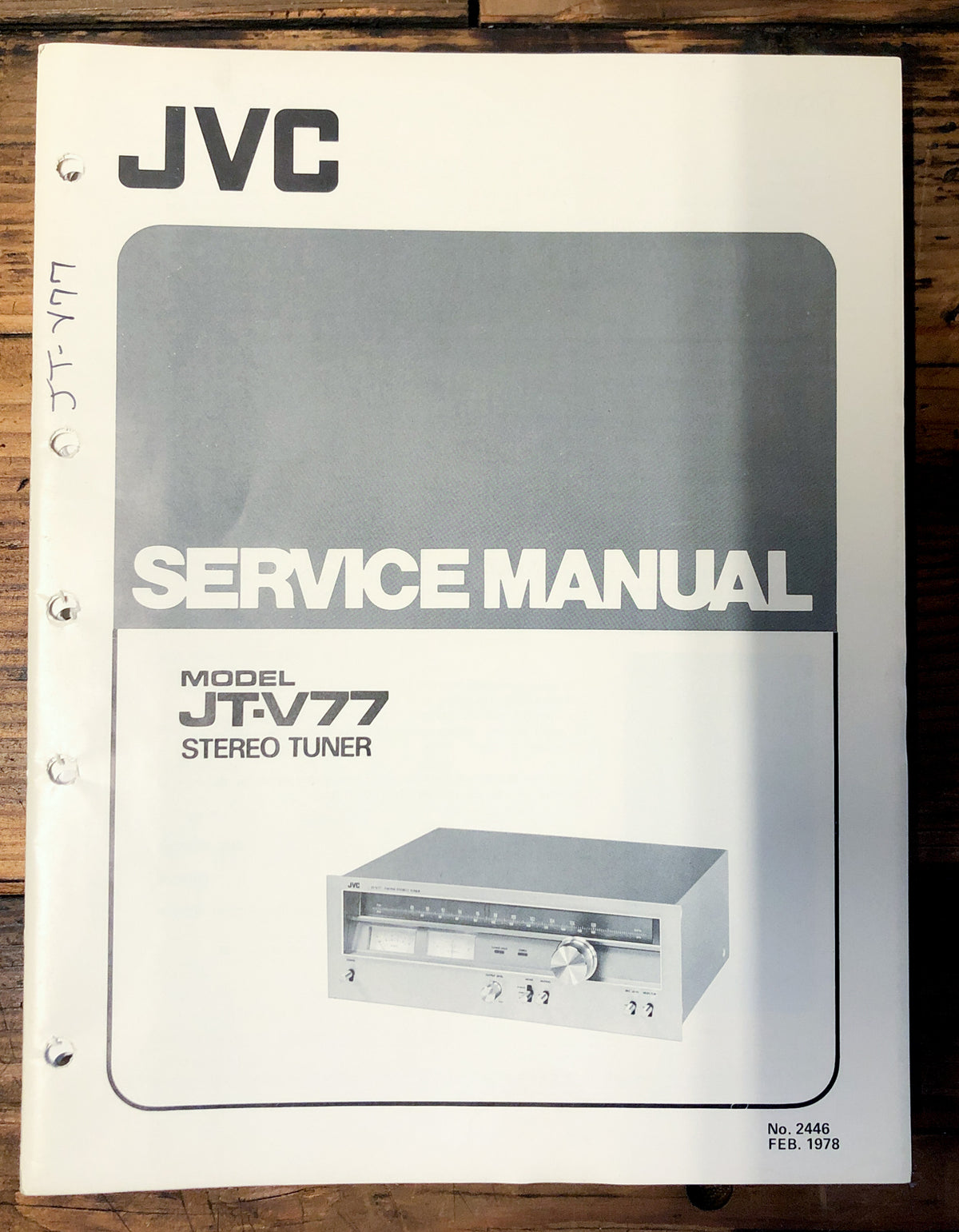 JVC JT-V77 Tuner Service Manual *Original*