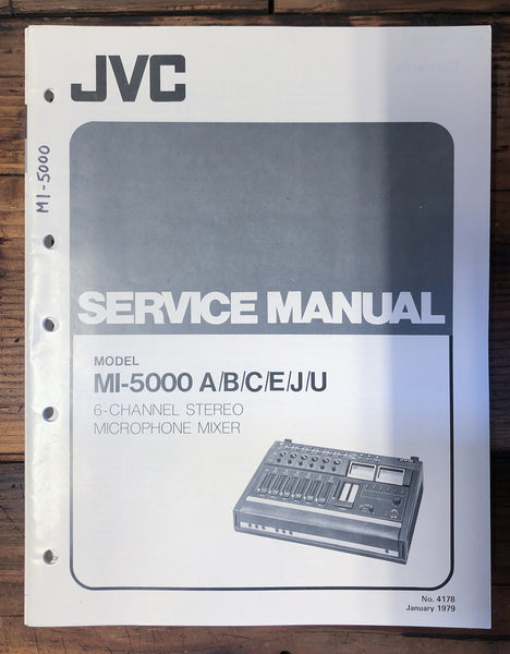 JVC MI-5000 Mixer  Service Manual *Original*