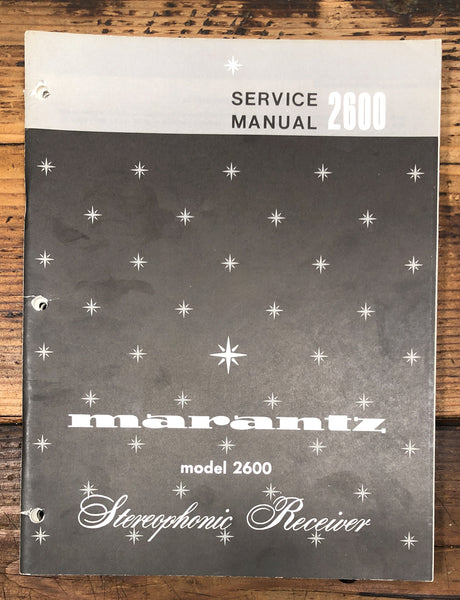 Marantz Model 2600 Receiver  Service Manual *Original*