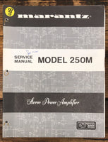 Marantz Model 250M Amplifier Service Manual *Original*