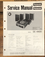 Panasonic SE-4400 Stereo Service Manual *Original*
