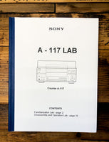 Sony CDP-CX100  Disassembly & Operation Service Manual *Original*