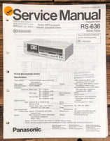 Technics RS-636 Cassette  Service Manual *Original*