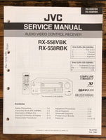 JVC RX-558 VBK Receiver  Service Manual *Original*