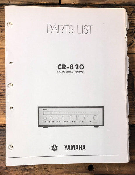 Yamaha CR-820 Receiver Parts List Manual  *Original*