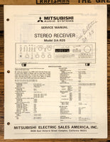 Mitsubishi DA-R25 Receiver  Service Manual *Original*