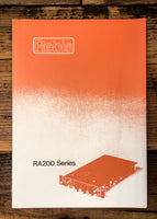 Rebis RA200 Series  3pg Dealer Brochure *Orig*