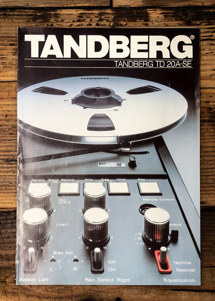 Tandberg TD20A SE Reel to Reel 5pg Dealer Brochure *Orig*