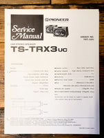 Pioneer TS-TRX3 Speaker  Service Manual *Original*