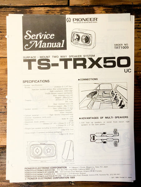 Pioneer TS-TRX50 Speaker  Service Manual *Original*