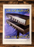 Arcam Alpha5 Amplifier 3pg Dealer Brochure *Orig*