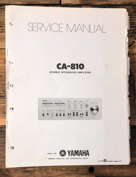 Yamaha CA-810 Amplifier  Service Manual *Original*