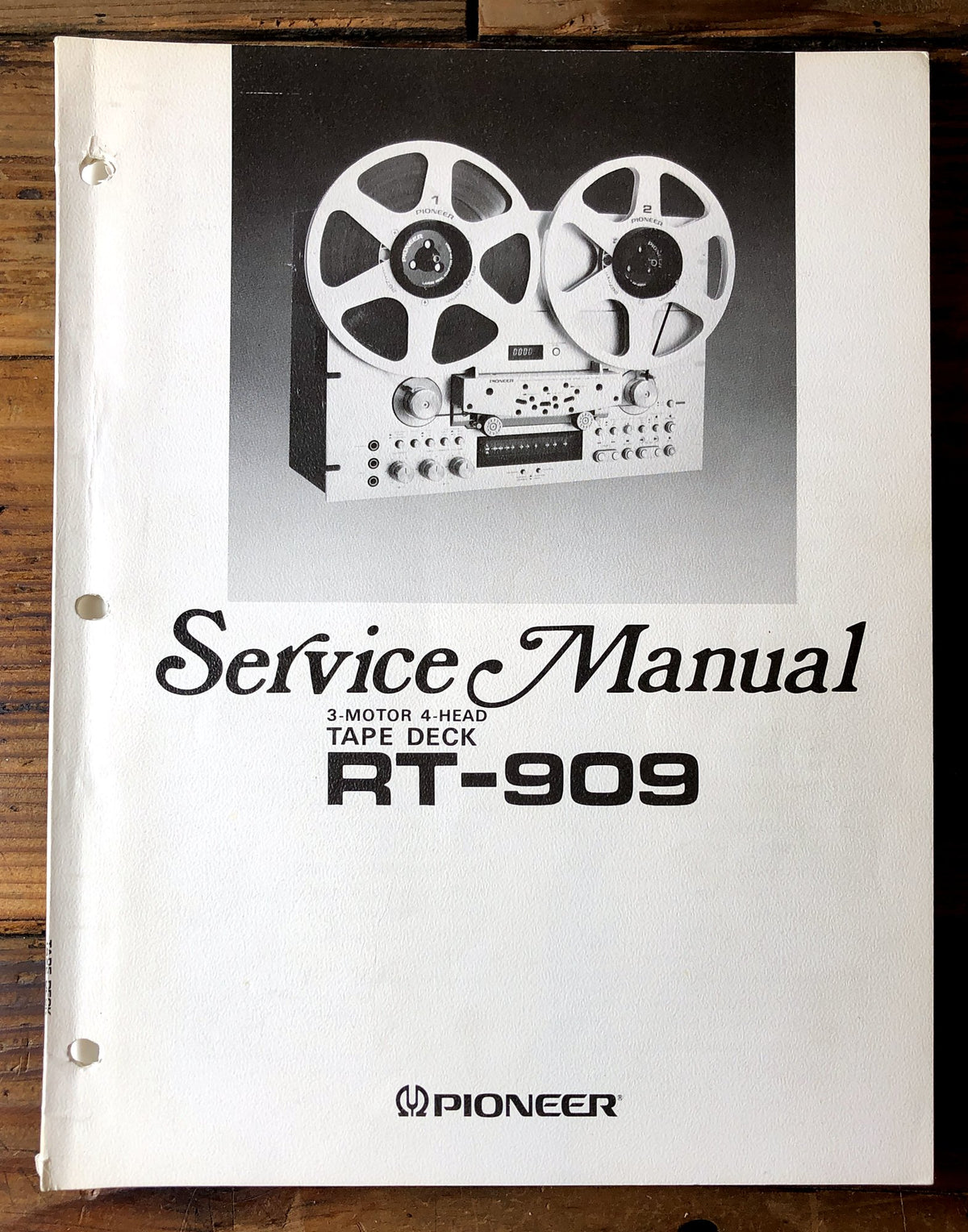 Pioneer RT-909 Reel to Reel Tape Deck Service Manual *Original*