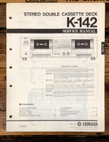 Yamaha K-142 Cassette  Service Manual *Original*