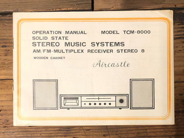 Sony TCM-8000 Stereo  Owner / User Manual *Original*