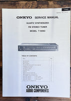 Onkyo T-9060 Tuner  Service Manual *Original*