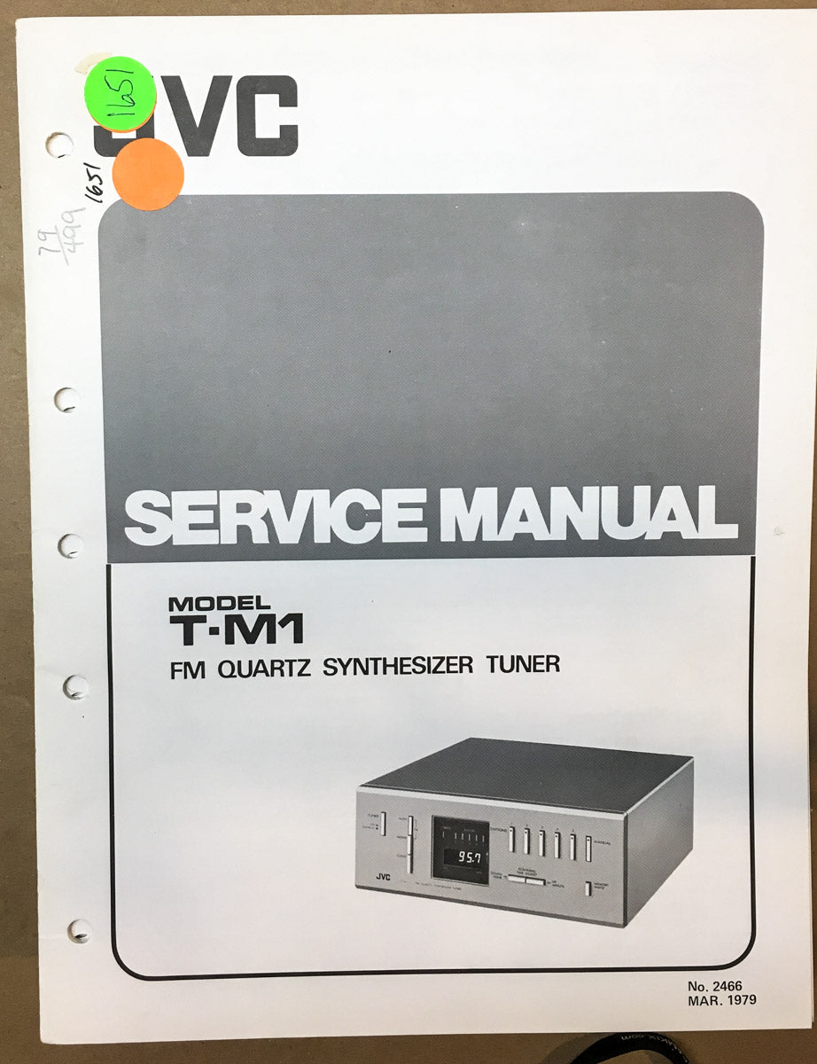 JVC T-M1 Tuner  Service Manual *Original*