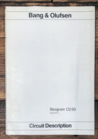 B&O Bang Olufsen Beogram CD 50  Circuit Description Manual  *Original*